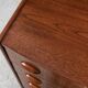 Midcentury Danish chest of 6 drawers in teak 1960s - bowed front