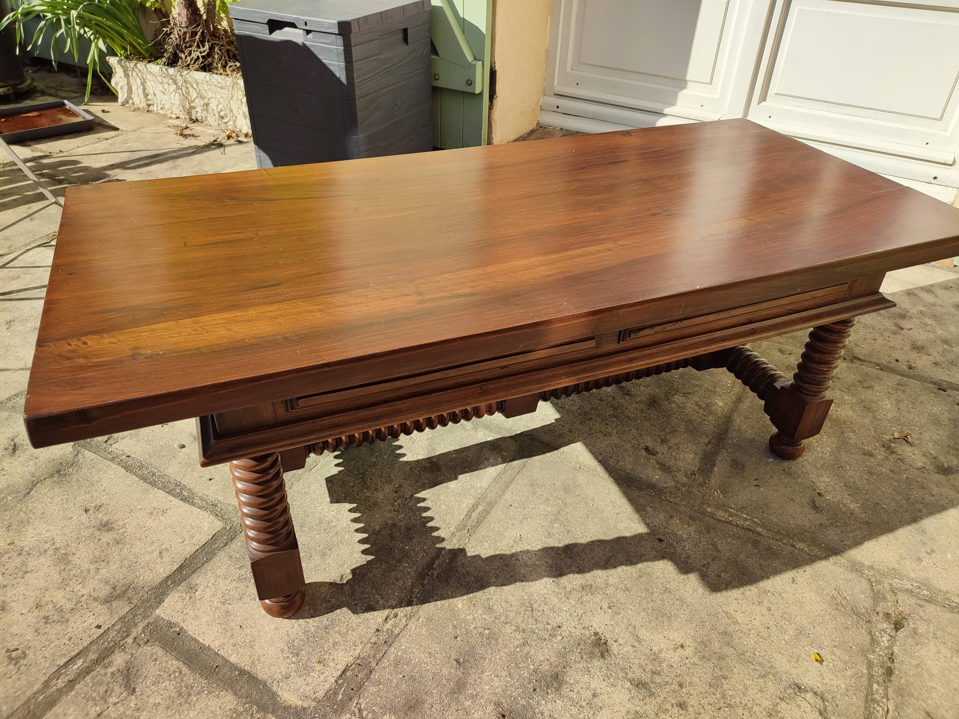 Solid walnut coffee table