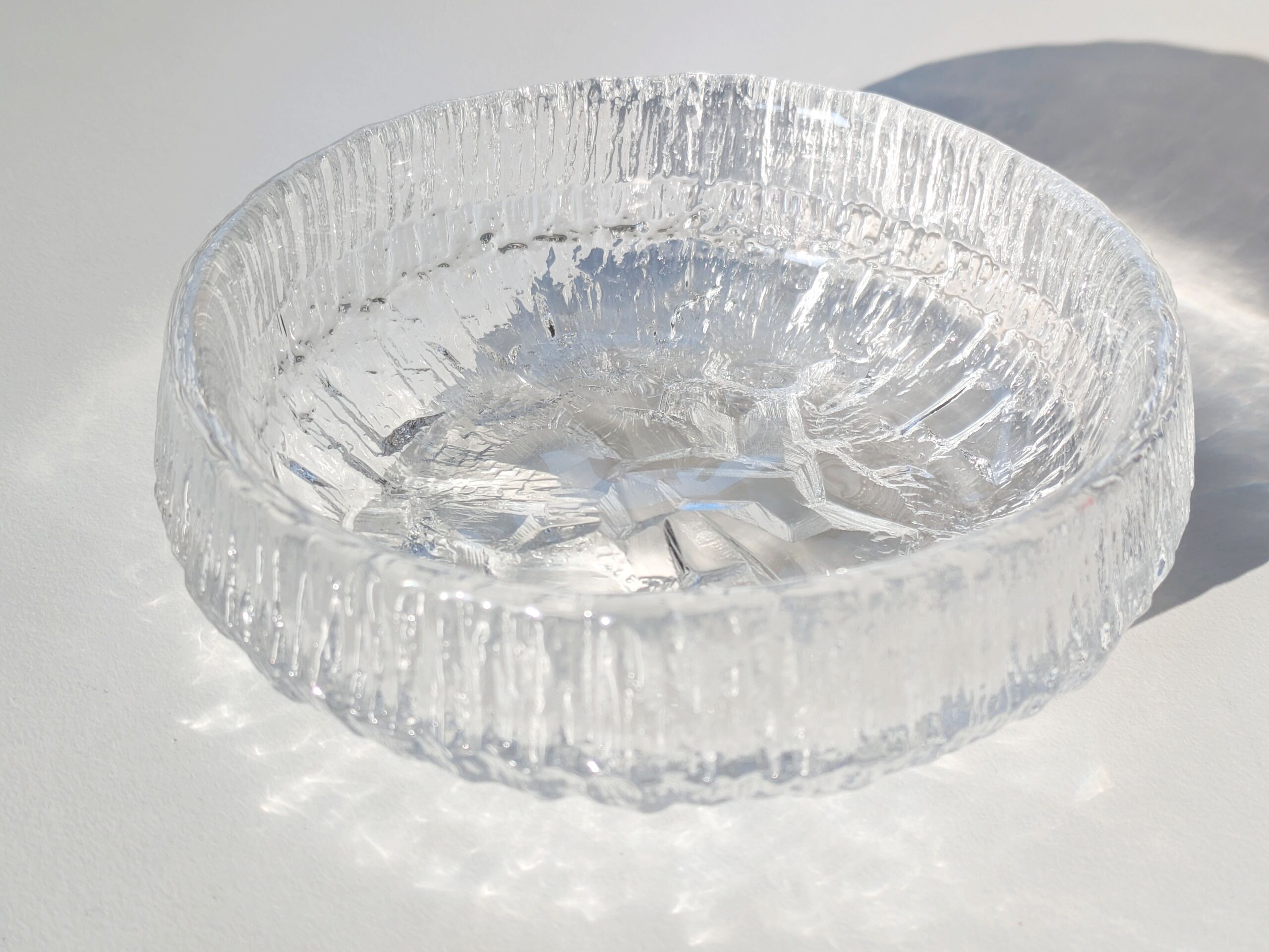 Glass bowl "Lunaria", Tapio Wirkkala for Iittala, 1970s