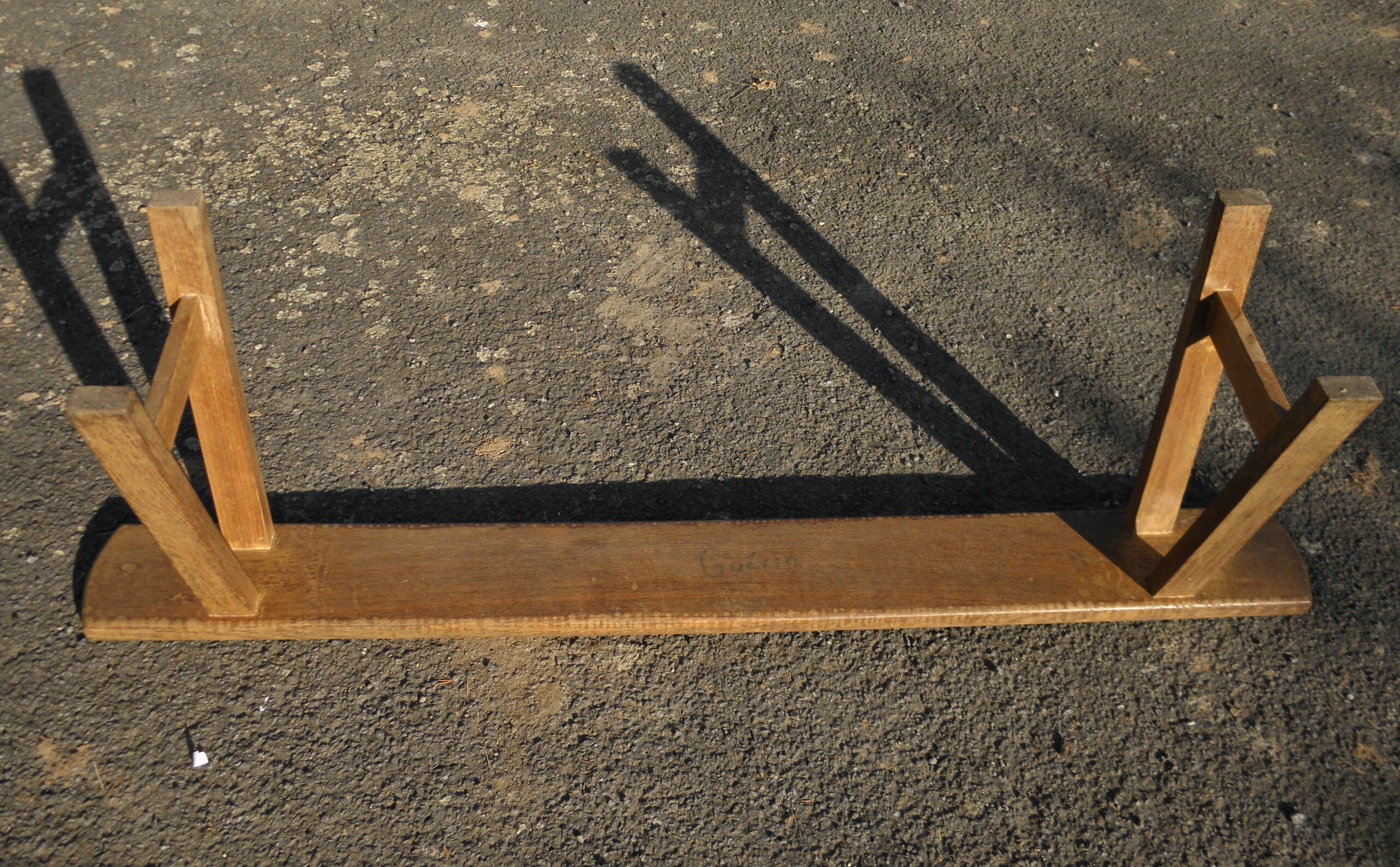 Pair of oak farmhouse benches 150 cm