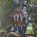 Vintage italian cage chandelier c1940