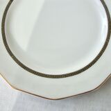 Set of 9 Limoges porcelain dessert plates