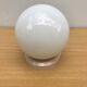 Applique Boule Opaline Blanc Socle Bakélite Beige Salle de Bain Années 70 Vintage