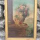 Tableau nature morte peinture sur bois
