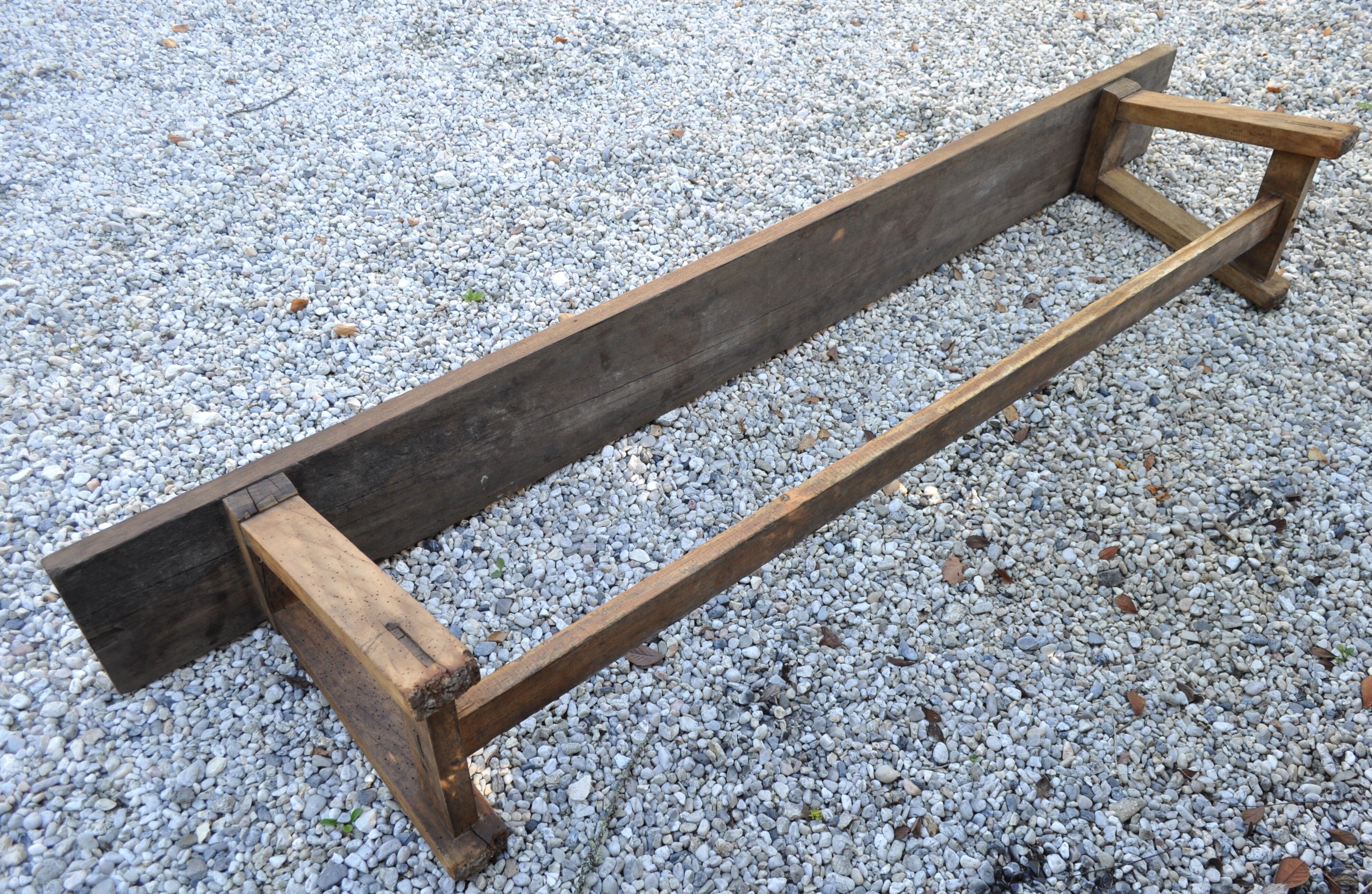 Large rustic bench brut Périgord