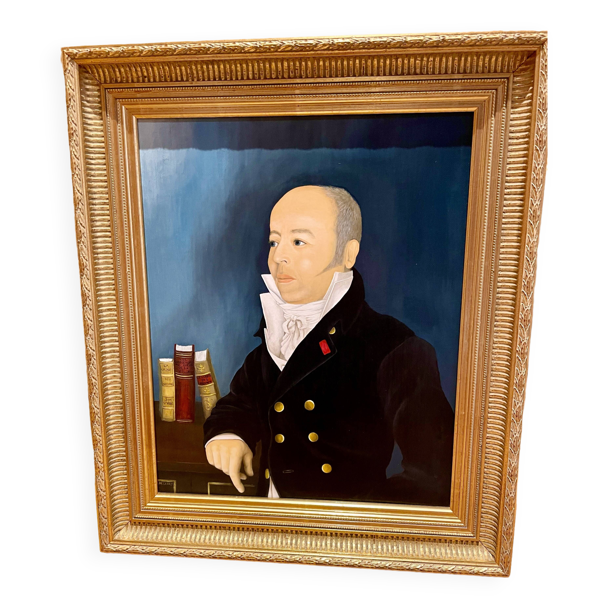 19th century oil portrait