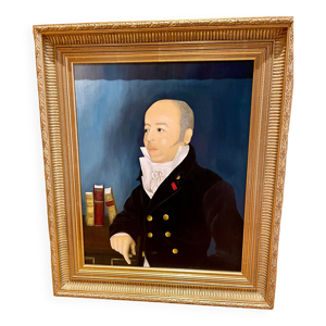 Portrait à l'huile façon