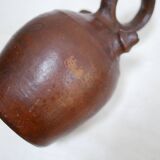 Vintage leather gargoulette pot