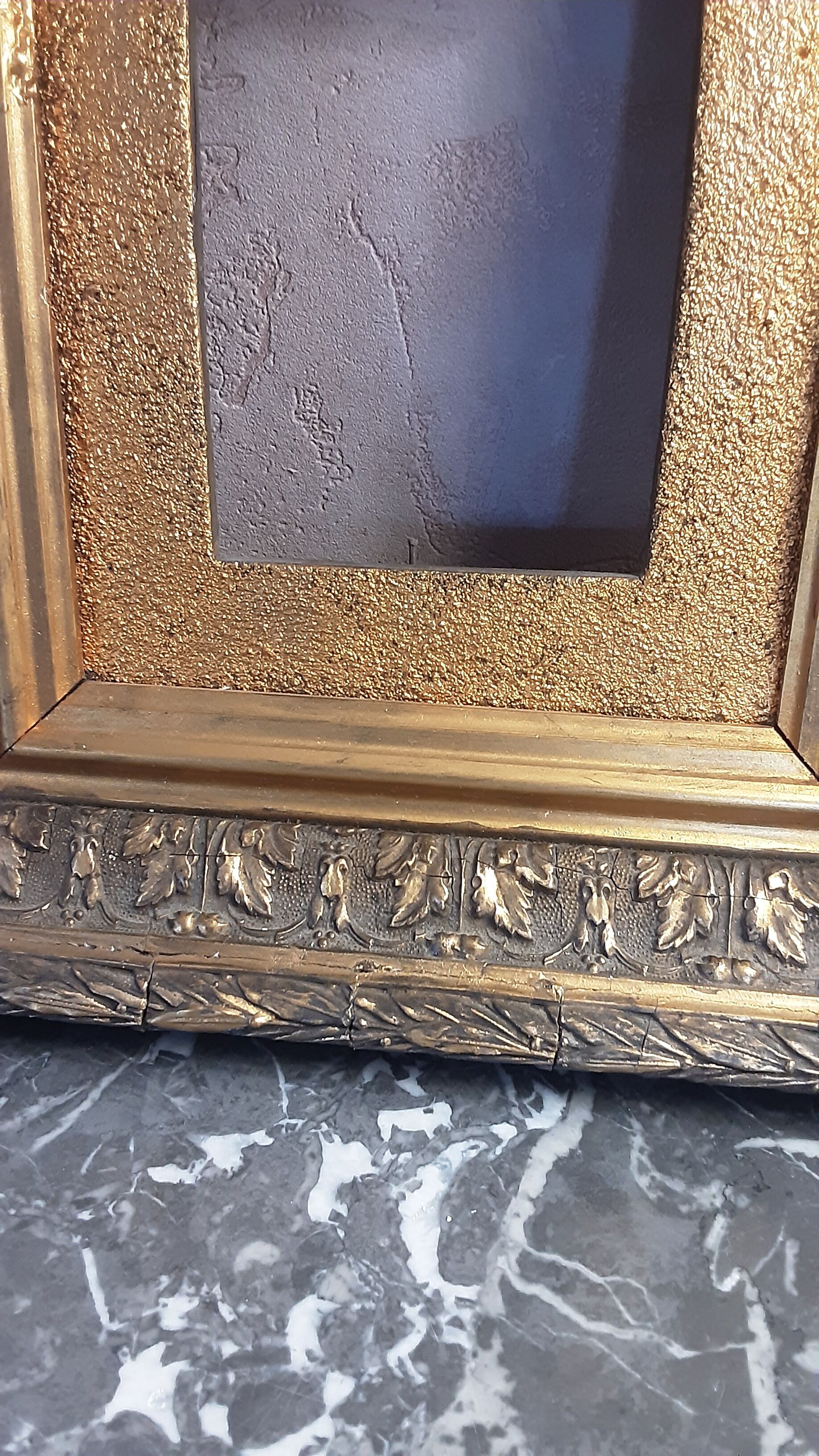 Wood frame and old plaster