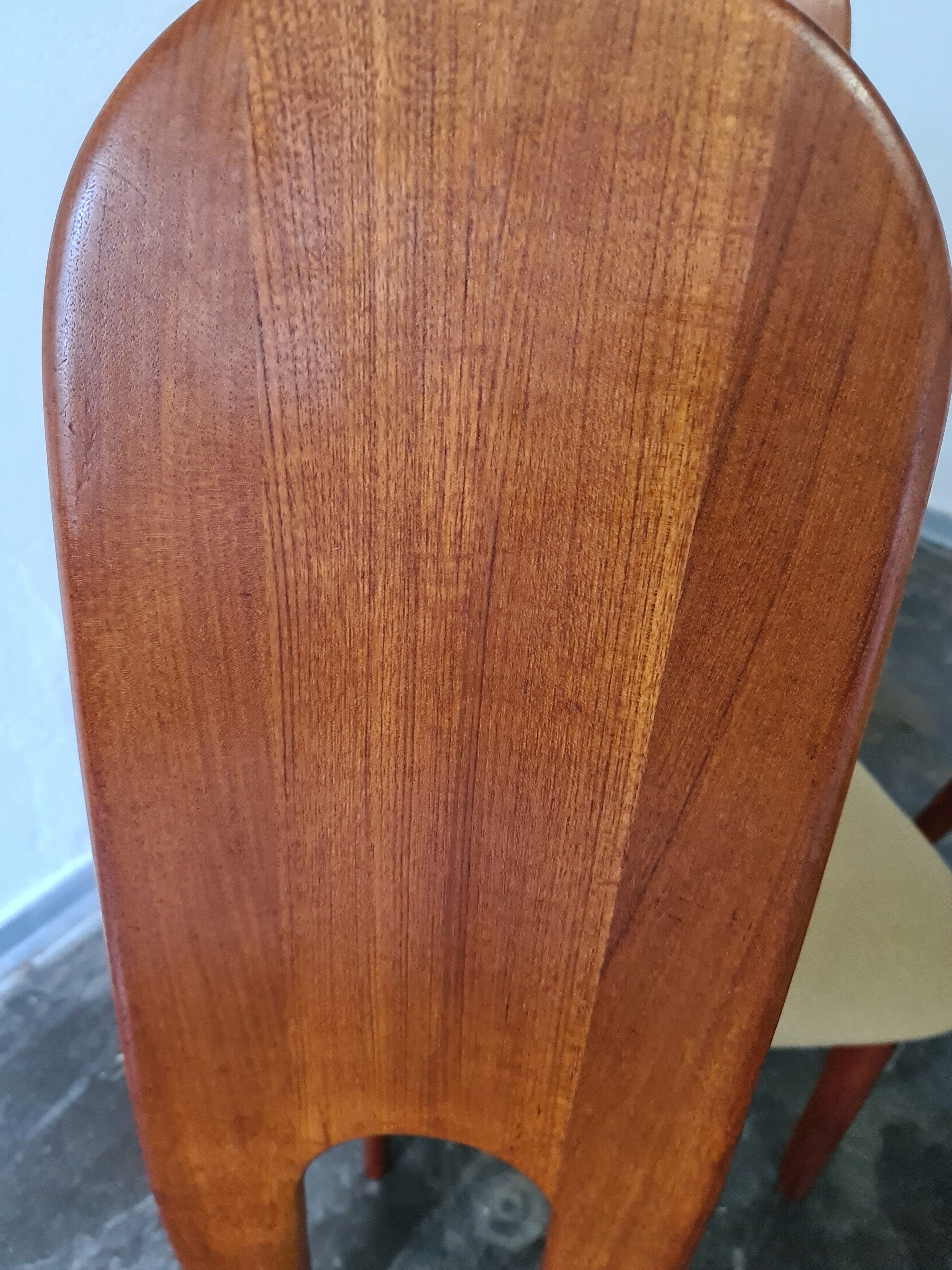 Set de  6 chaises à manger vintage danoises par Niels Koefoed