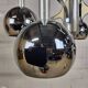 Italian design chrome vintage Space Age Gaetano Sciolari pendant lamp