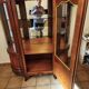 Sideboard, display cabinet in solid cherry wood