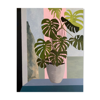 Monstera painting