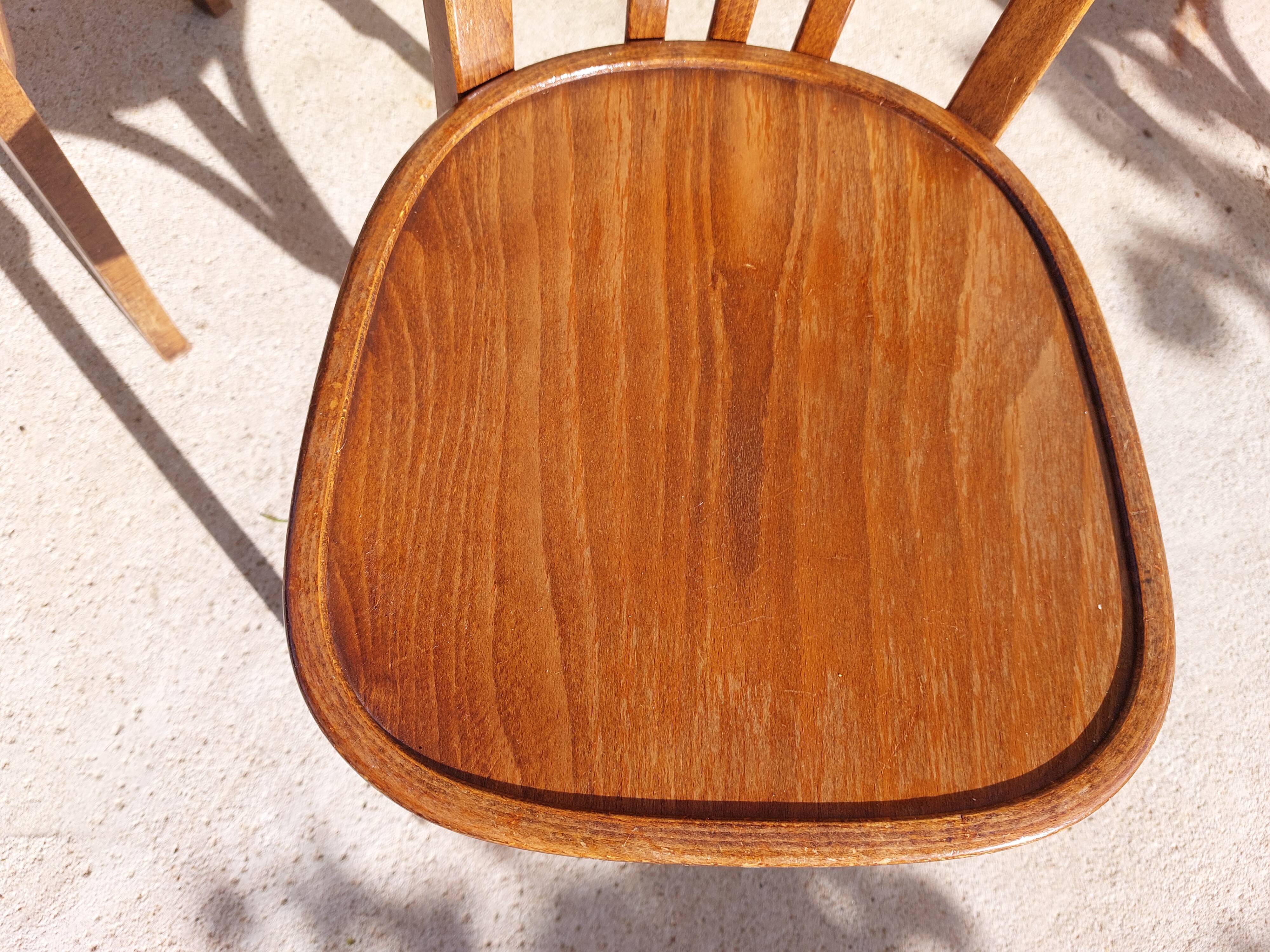 5 vintage Baumann bistro chairs
