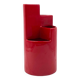 Franco Bettonica, red ceramic vase mod. fb1, Gabbianelli Italy ca. 1970