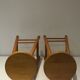 Pair of vintage wooden stools