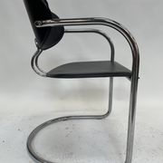 Vintage dining chair effezeta made in Italy design chrome