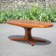 Table basse Baumann, table bois pied étoile, table basse vintage, table de salon, 70's