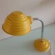Yellow vintage metal desk lamp 70s