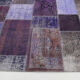 Purple tones vintage patchwork rug 304x215cm