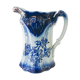 Old pitcher in blue flow, T.Rathbone, England circa 1910