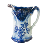 Old pitcher in blue flow, T.Rathbone, England circa 1910