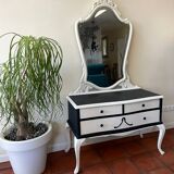 Commode-miroir noir paris crème