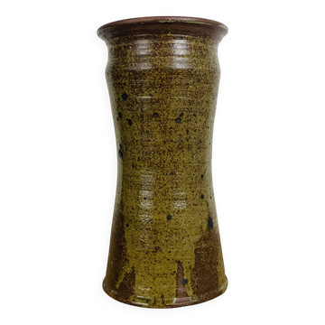 Vase grès pyrité 30 cm, vintage