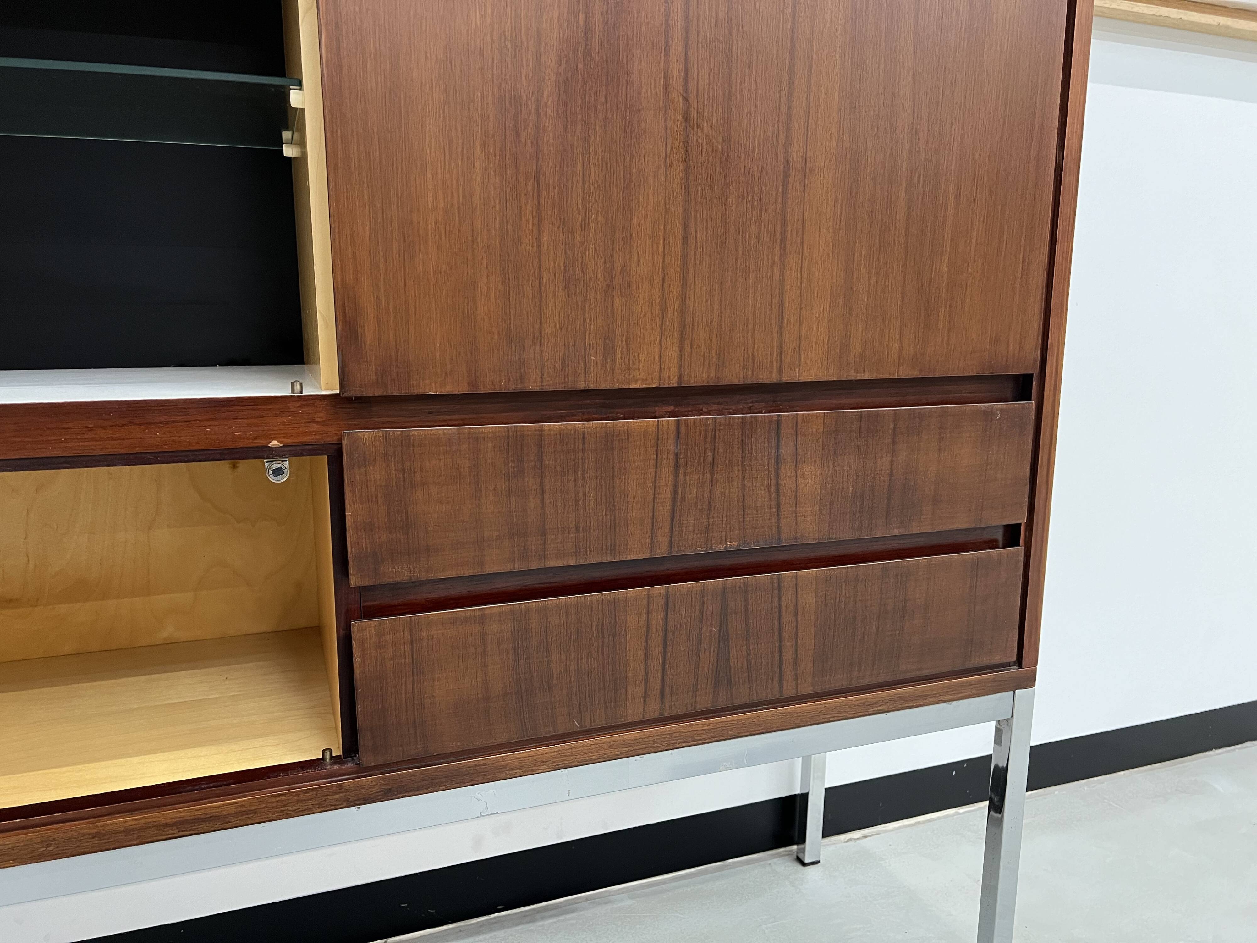 African rosewood drink cabinet, circa 1950