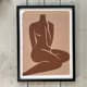 Female body art print