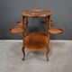 Walnut Salon Dessert Table - Early 20th Century
