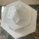 Art Deco Skycrapper ceiling light in opaline glass