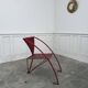 Fauteuil design rouge 1950