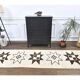 Vintage Geometric Turkish Oushak Hand-Knotted Runner 88x320