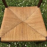 6 wooden and straw chairs, Scandinavian design Cees Braakman for Pastoe, 1960