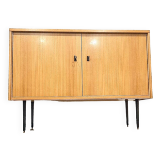 Small vintage sideboard in birch veneer