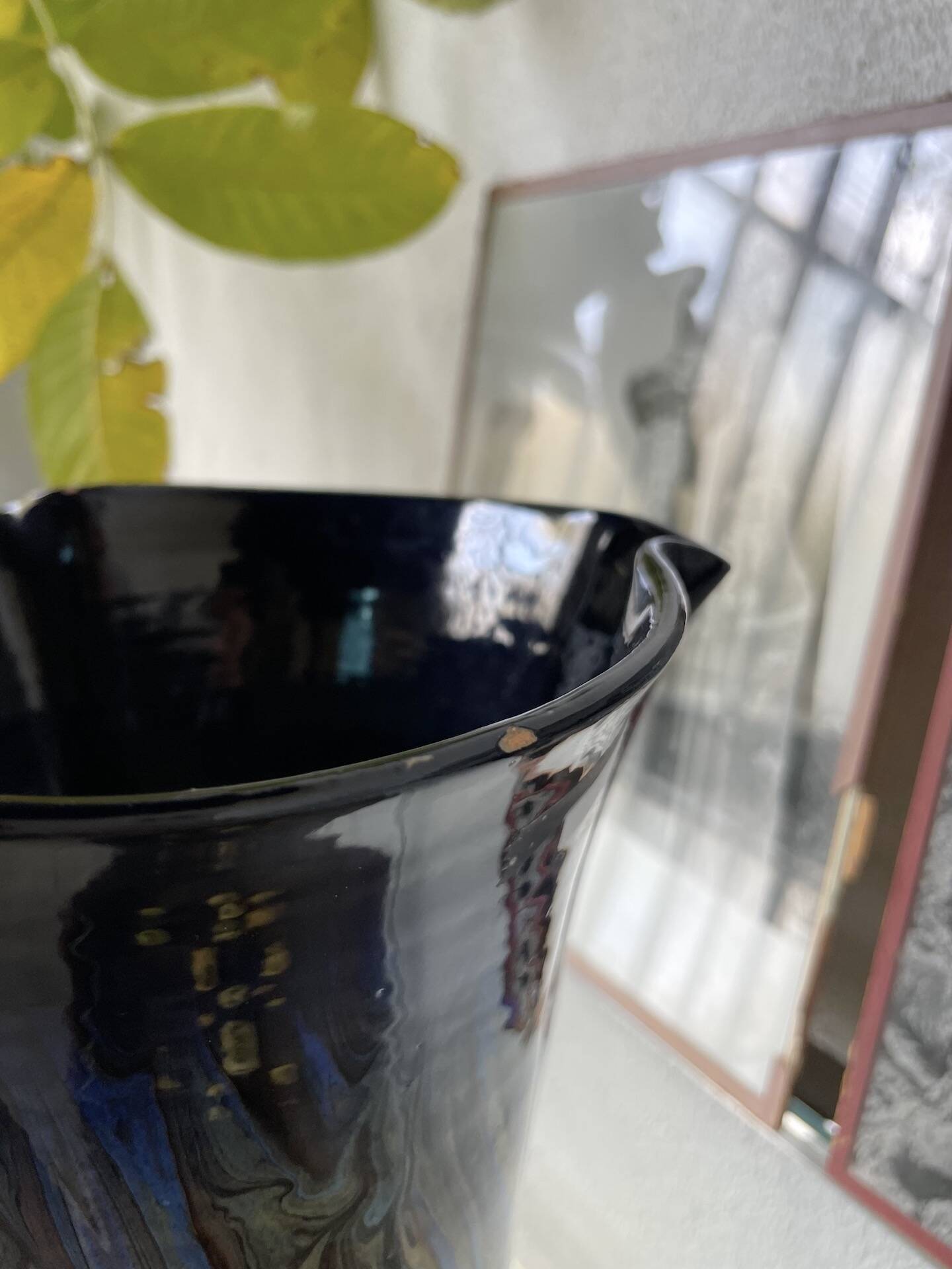 Glazed ceramic vase