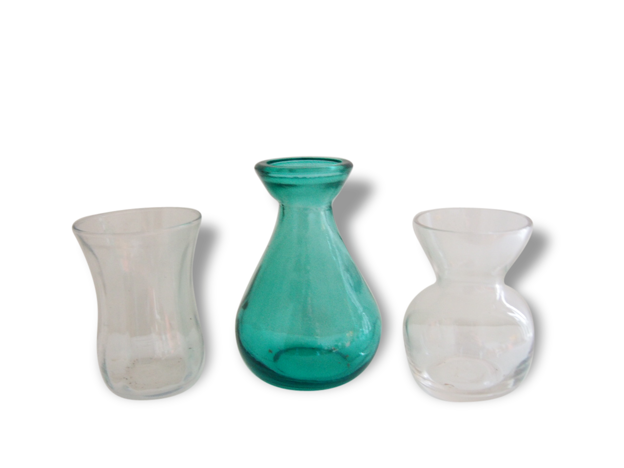 Lot de 3 minis vases en verre Selency