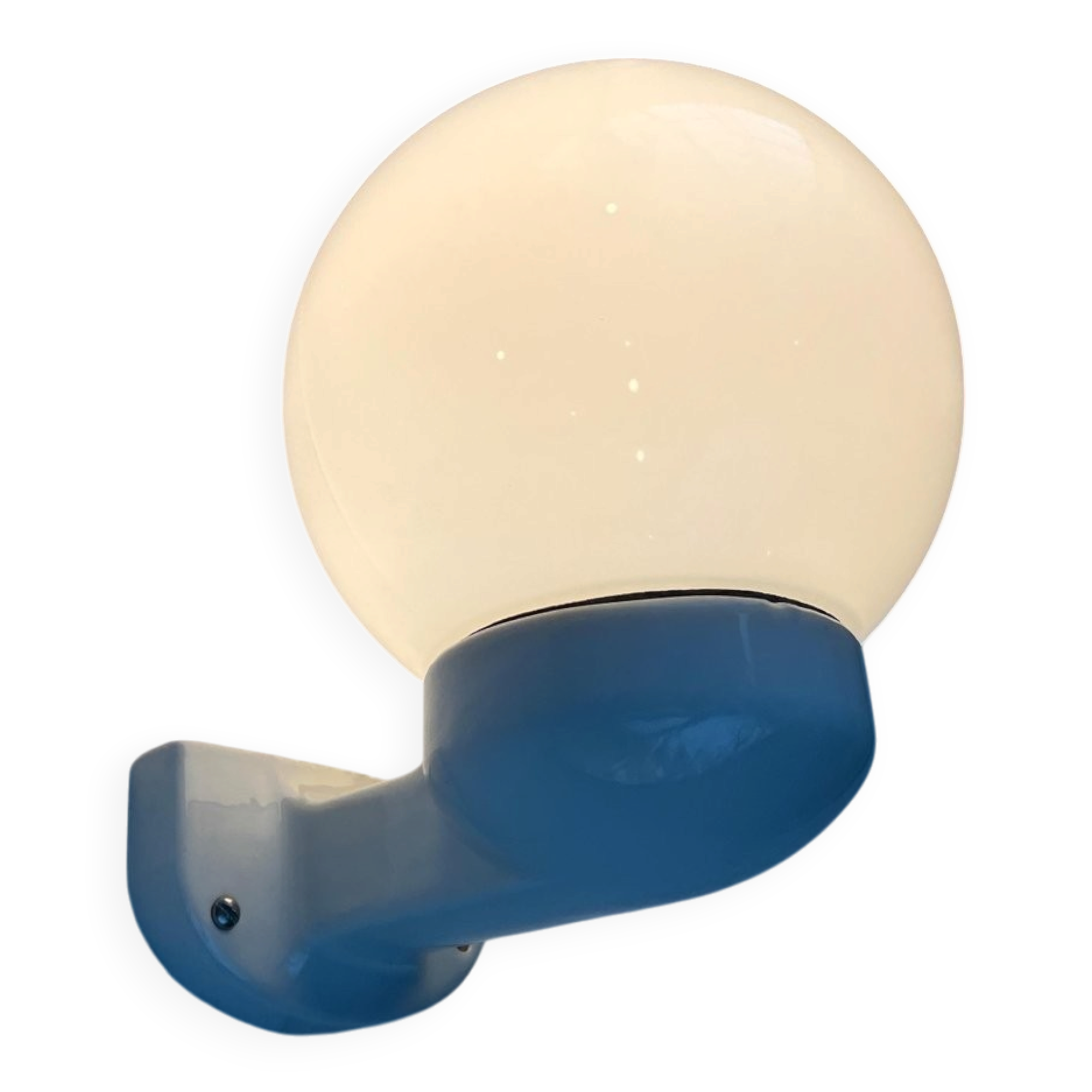 German wall lamp in ceramic and glass from the mid-century, Siemens, 1950s.