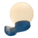 German wall lamp in ceramic and glass from the mid-century, Siemens, 1950s.