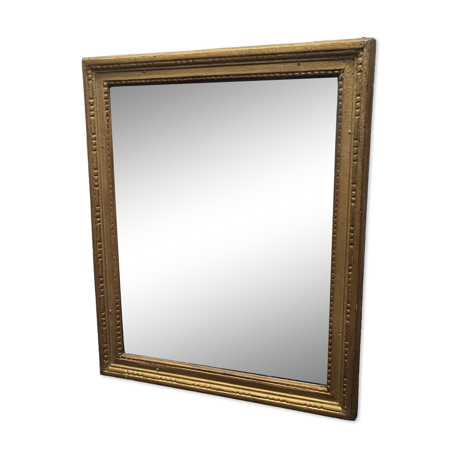 Antique Wooden Gold Colored Mirror, early 1800s