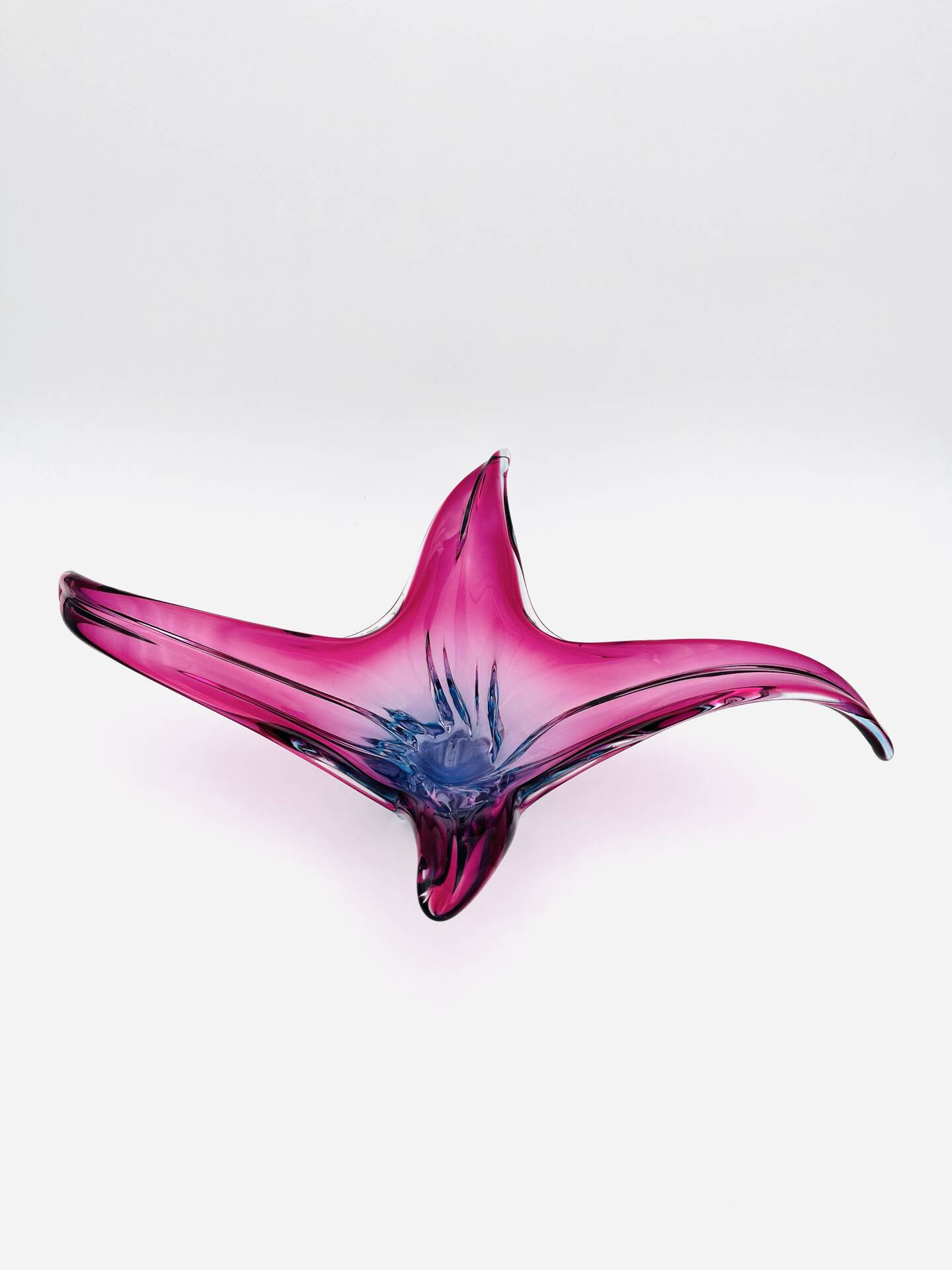 Murano Cup - Sommerso - XL 50cm - Amethyst and Turquoise