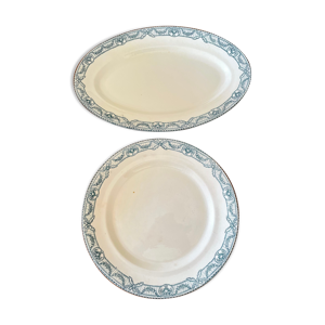 2 plats terre de fer - directoire