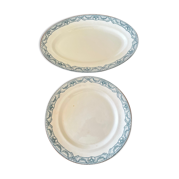 2 plats terre de fer  Salins modèle directoire