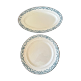 Lot of dishes iron earth Salins model directoire