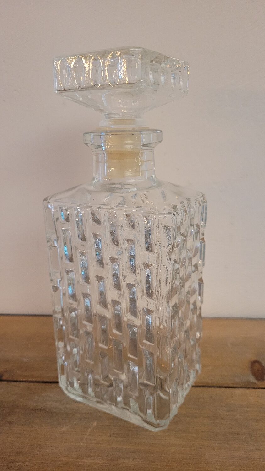 60's glass decanter