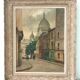 Tableau ancien huile Montmartre 1900