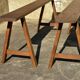 Paire de bancs de ferme 150 cm