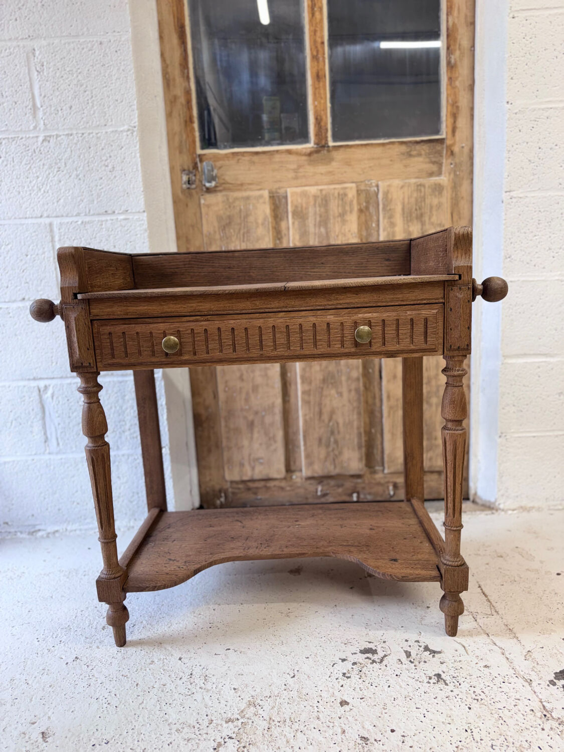 Restored vintage entry console