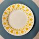 Set of 6 flat plates Lys - Digoin Sarreguemines